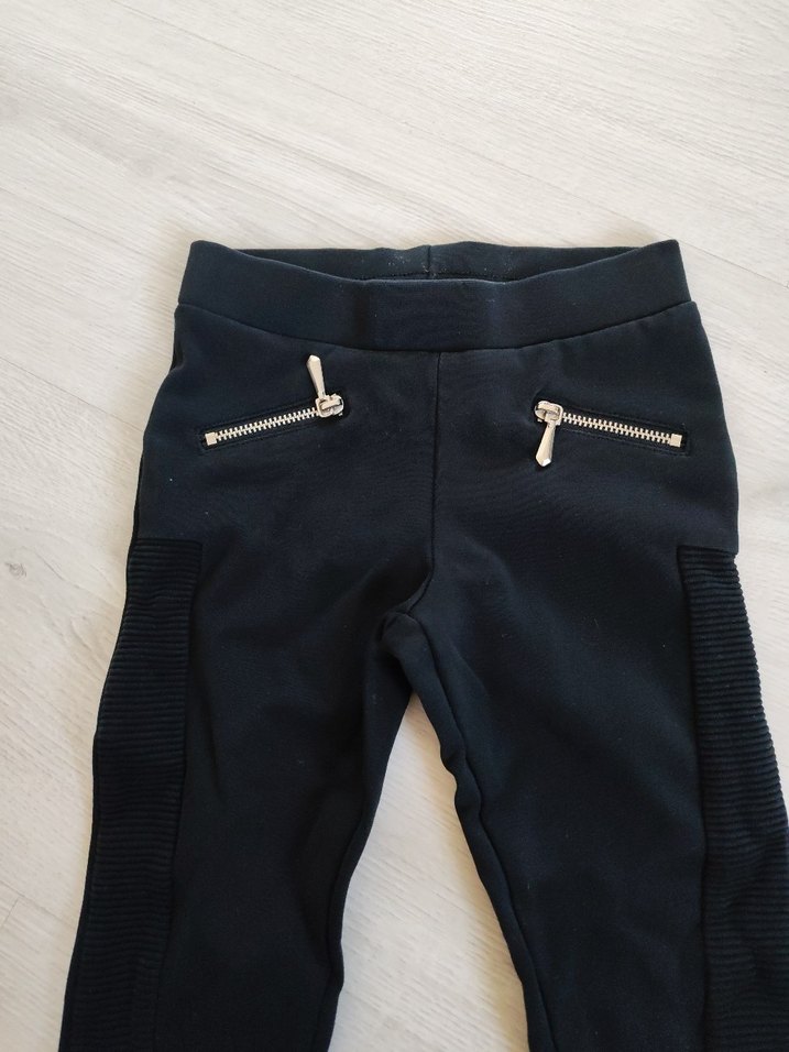 Kız Çocuk Lacivert Denim Taytlar - Görsel 3