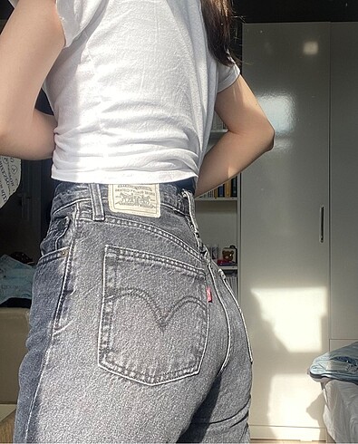 Levis wellthread ribcage straight yüksek bel jean
