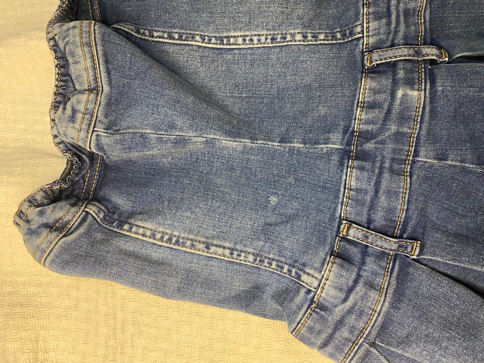 Düğmeli Lacivert Kadın Mini Kot Elbise - Görsel 2