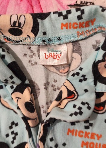 LC Waikiki Turkuaz Mickey Mouse Baskılı cocuk pijamasi