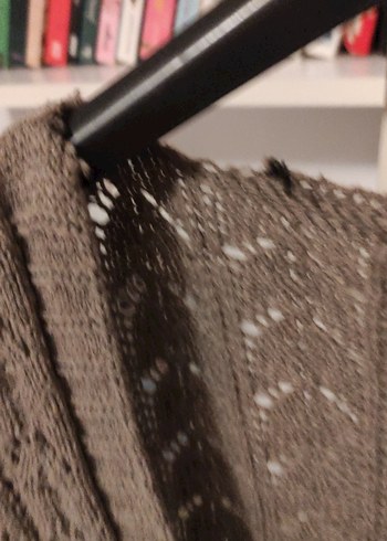 Bej V Yaka Örme Kadın Yelek - Görsel 5