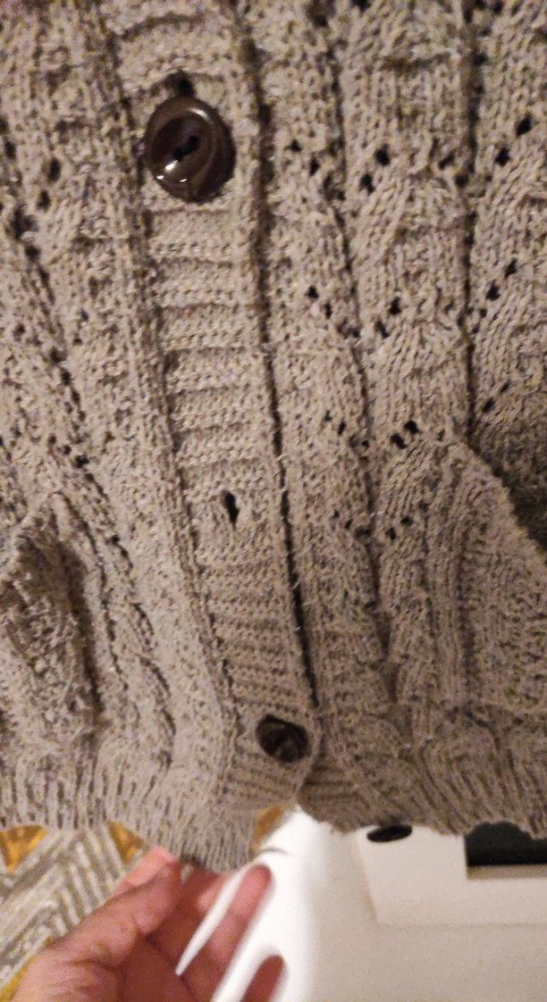 Bej V Yaka Örme Kadın Yelek - Görsel 4