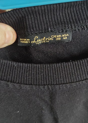 Kadın Siyah Pamuklu Uzun Kollu Tişört - Görsel 4