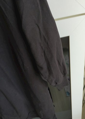 Kadın Siyah Pamuklu Uzun Kollu Tişört - Görsel 3