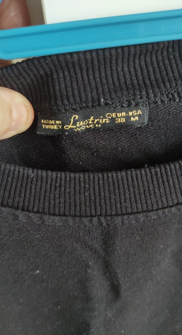 Kadın Siyah Pamuklu Uzun Kollu Tişört - Görsel 4