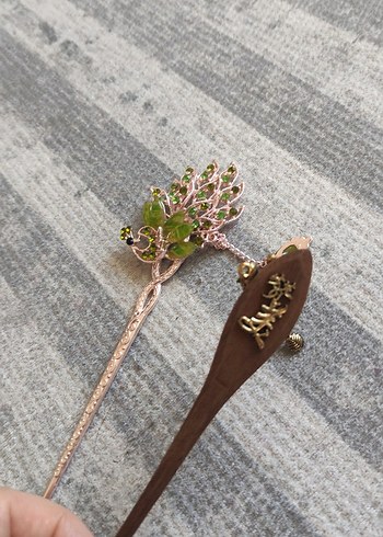 Boncuklu Bohem Vintage Saç Tokası 2'li Set - Görsel 2