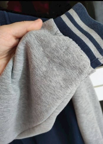 Düğmeli Gri Mavi Erkek Ceket - Görsel 5