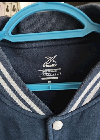 Düğmeli Gri Mavi Erkek Ceket - Görsel 3