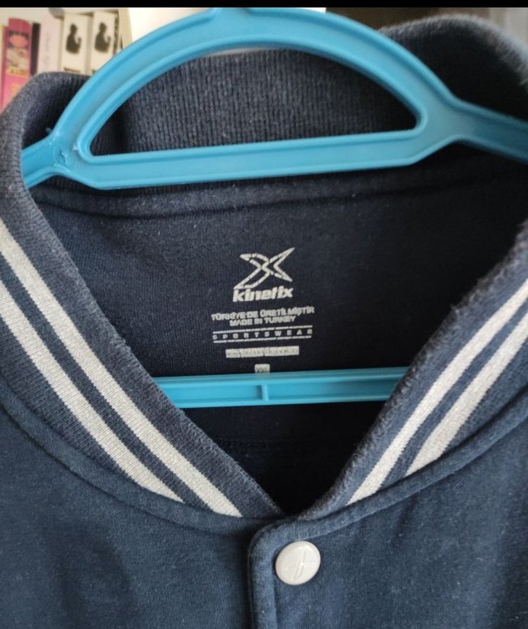 Düğmeli Gri Mavi Erkek Ceket - Görsel 3