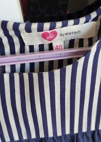 Lacivert Çizgili Piliseli tunik - Görsel 4