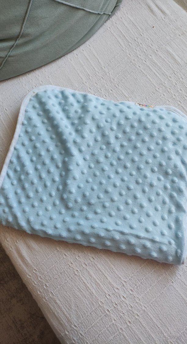 Mavi Bebek Battaniyesi Yumuşak Dokulu - Görsel 2