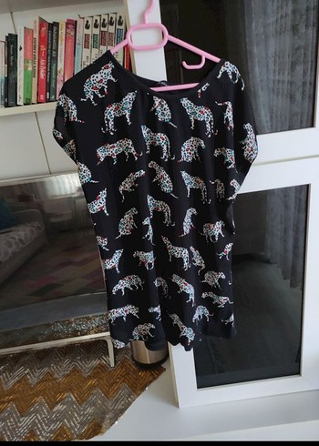 Leopar Desenli V Yaka Bohem Bluz - Görsel 2