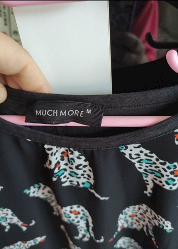 Leopar Desenli V Yaka Bohem Bluz - Görsel 4