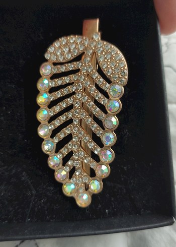 Altın Renkli Payetli Bohem Saç Tokası - Görsel 3