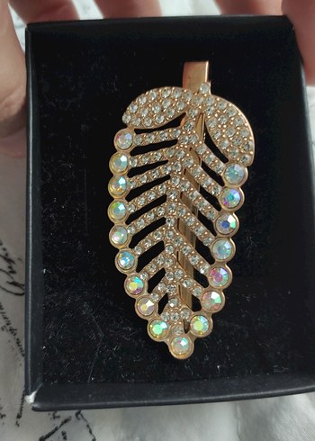 Altın Renkli Payetli Bohem Saç Tokası - Görsel 2