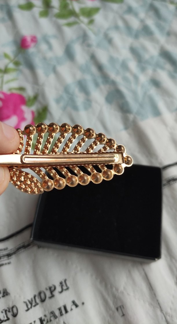 Altın Renkli Payetli Bohem Saç Tokası - Görsel 4