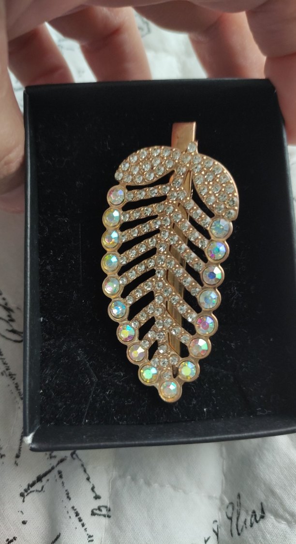 Altın Renkli Payetli Bohem Saç Tokası - Görsel 2