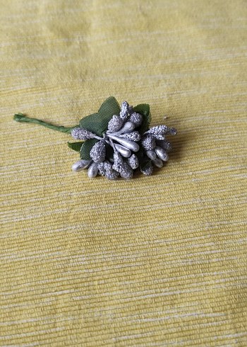 Boncuklu Beyaz Vintage Saç Aksesuarı - Görsel 2