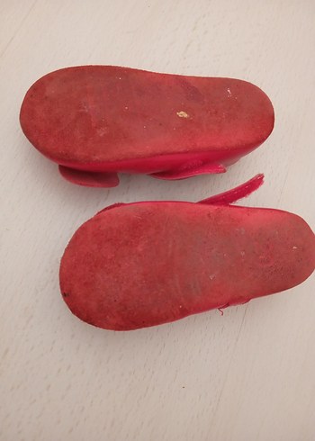 Kız Çocuk kırmızı Fiyonklu Babet Ayakkabı - Görsel 4