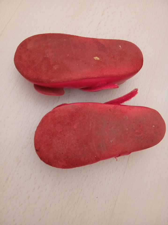 Kız Çocuk kırmızı Fiyonklu Babet Ayakkabı - Görsel 4