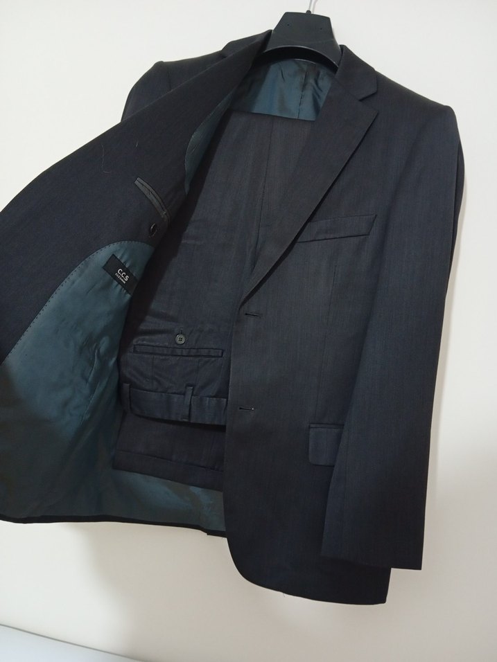 Klasik Kesim siyah Erkek Takım Elbise - Görsel 3