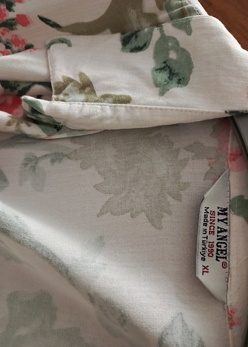 Çiçek Desenli Uzun Hamile Bluzu - Görsel 4