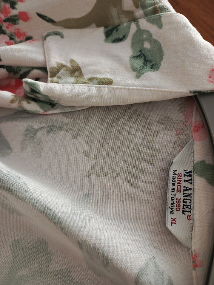 Çiçek Desenli Uzun Hamile Bluzu - Görsel 4