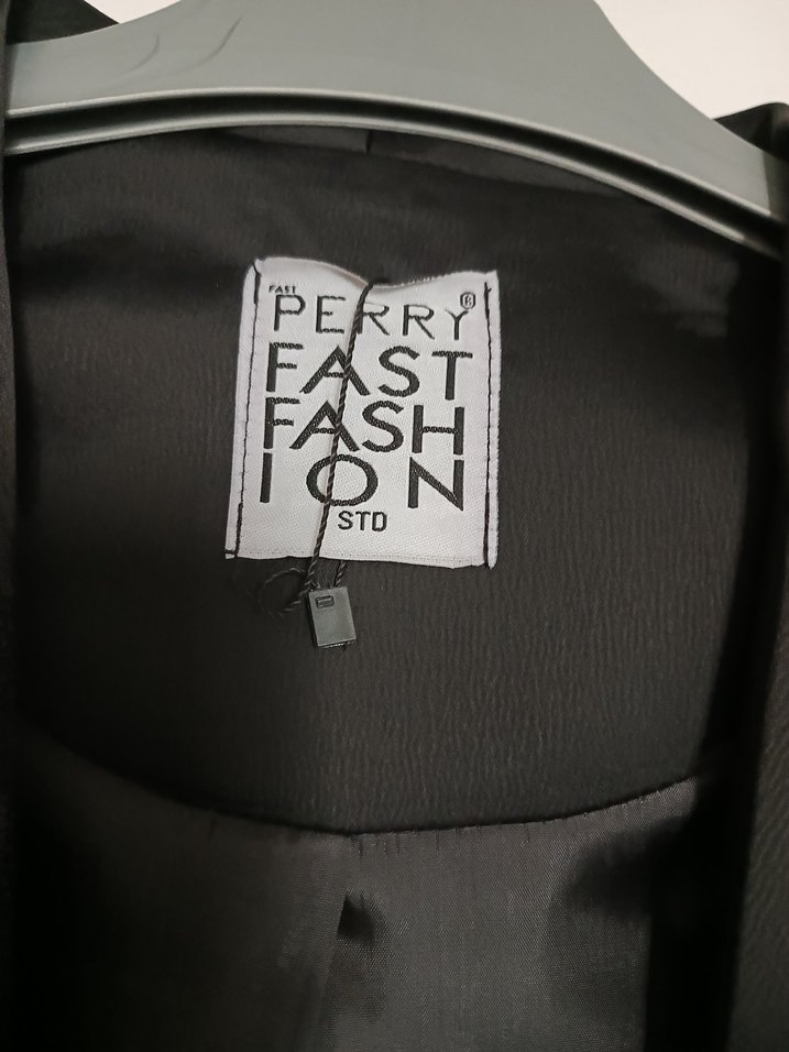 Siyah Kadın Midi Blazer Ceket - Görsel 2