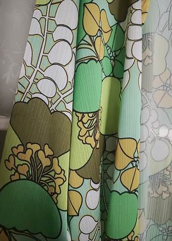 Yeşil Desenli V Yaka Uzun Kollu Gömlek - Görsel 3