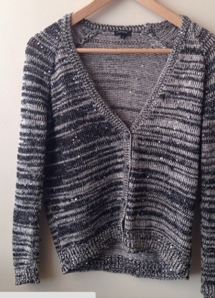 river island hırka parıltılı