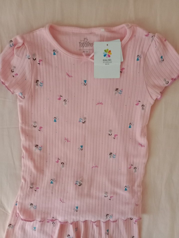 Pembe Baskılı Kısa Kollu Bebek Takımı - Görsel 2