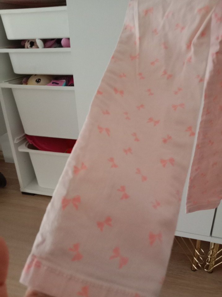 Kız Çocuk Pembe Batik Desenli Regular Fit Pantolon - Görsel 3