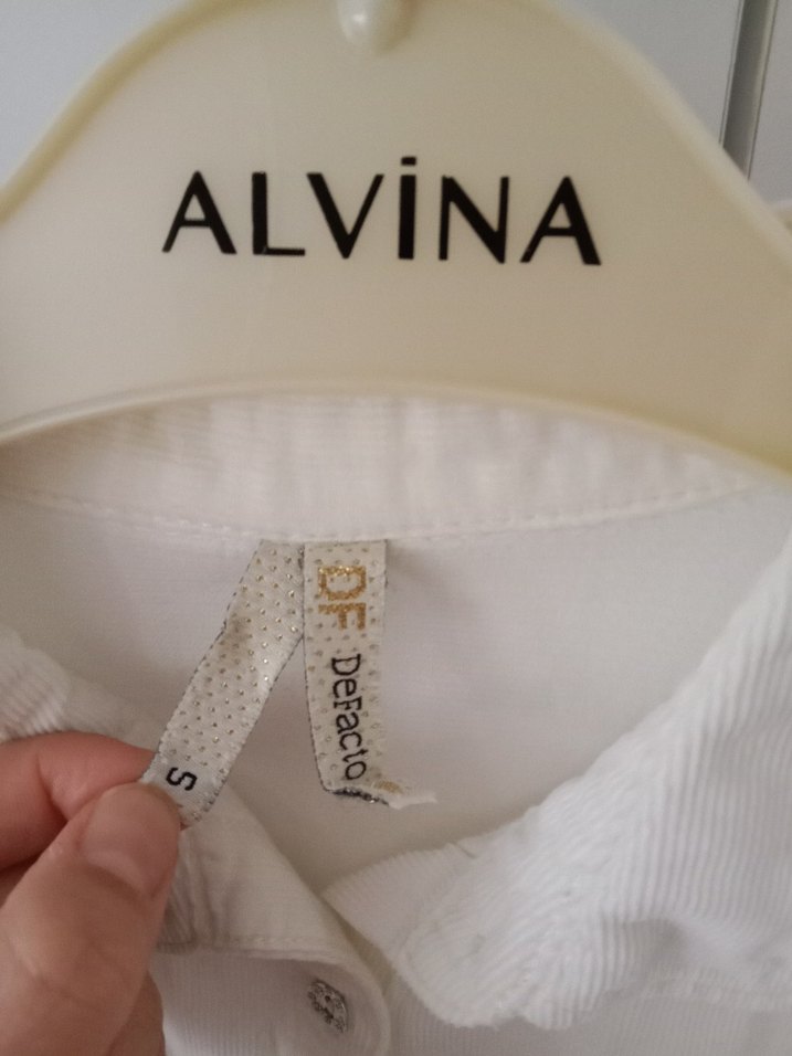 DeFacto Beyaz Kadın Keten Gömlek - Görsel 2