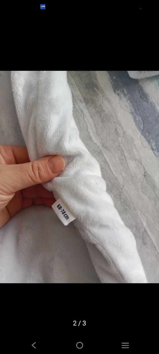 Düğmeli Bebek Kapüşonlu Tulum Gri - Görsel 2