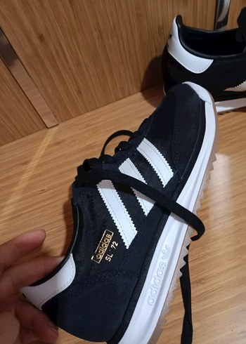 Siyah Adidas Kadın Spor Ayakkabı Velcro - Görsel 6