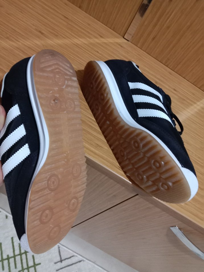 Siyah Adidas Kadın Spor Ayakkabı Velcro - Görsel 5
