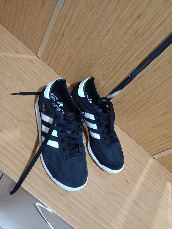 Siyah Adidas Kadın Spor Ayakkabı Velcro - Görsel 3