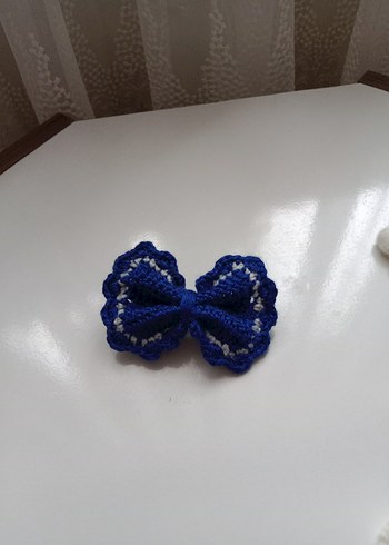 Renkli Nakışlı Örgü Çocuk Toka Seti - Görsel 4