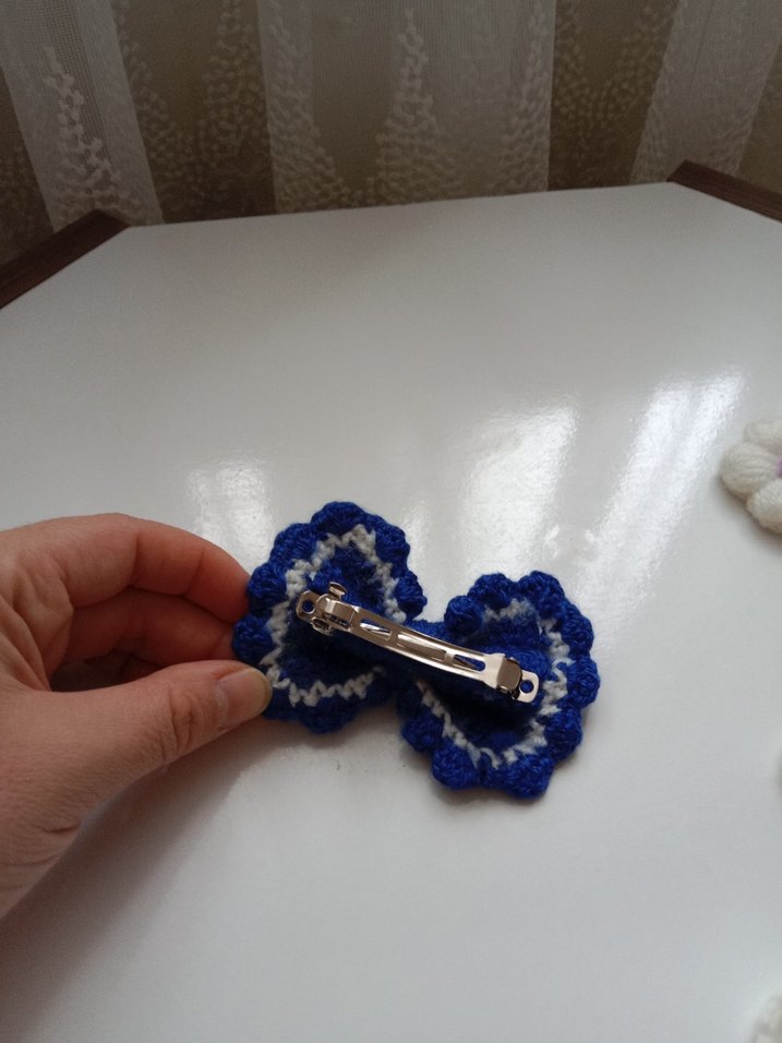 Renkli Nakışlı Örgü Çocuk Toka Seti - Görsel 5