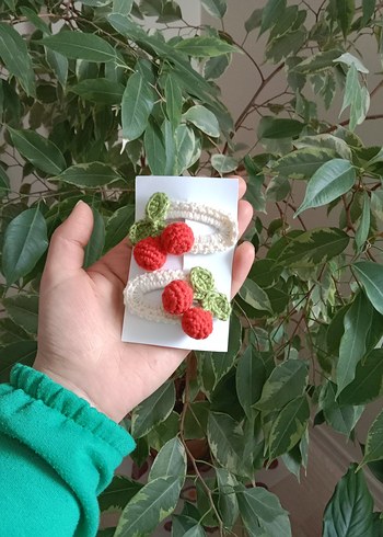 Renkli Boncuk İşlemeli Çocuk Toka Seti - Görsel 7