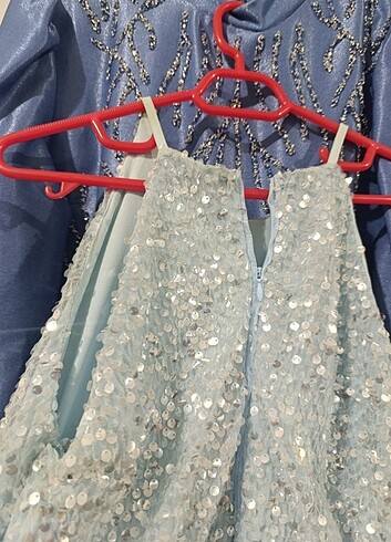 Pul payetli çok şık mini elbise - Görsel 4