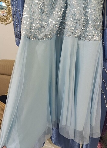 Pul payetli çok şık mini elbise - Görsel 5