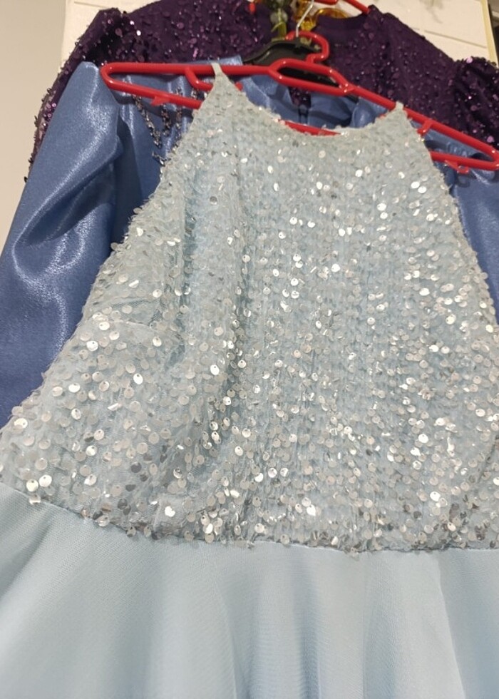 Pul payetli çok şık mini elbise - Görsel 2