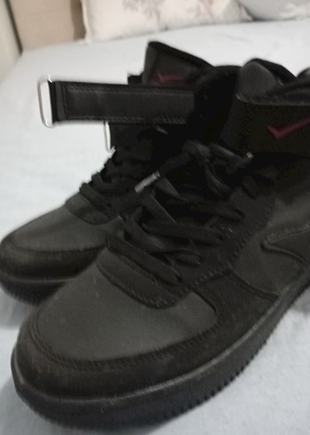 Siyah Erkek Spor Ayakkabı Cırt Cırtlı - Görsel 3