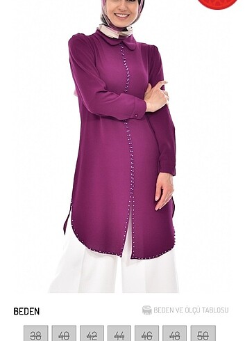 Boncuk detaylı tunik