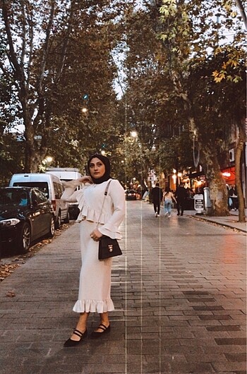 Diğer Fırfır detaylı elbise