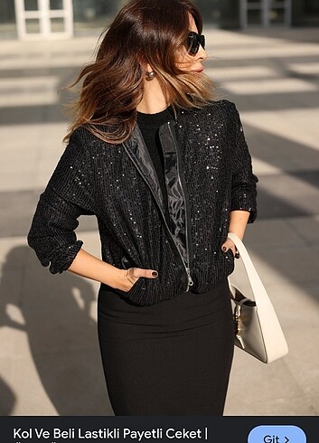 Zara Payetli bomber ceket