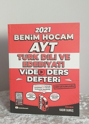BENİM HOCAM YAYINLARI YKS AYT TÜRK DİLİ VE EDEBİYATI VİDEO DERS 