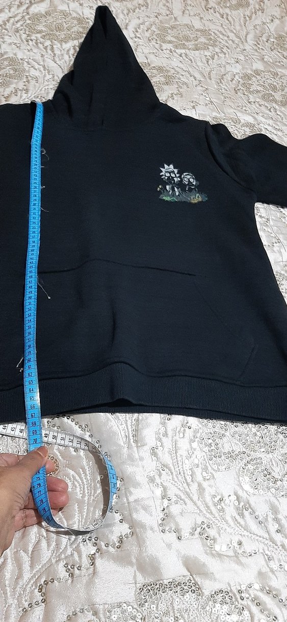 Siyah Kapüşonlu Fermuarlı Erkek Sweatshirt - Görsel 2