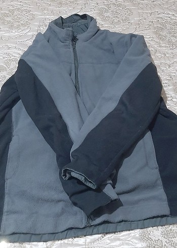 Gri Kapüşonlu Rahat Kesim Erkek Mont - Görsel 4